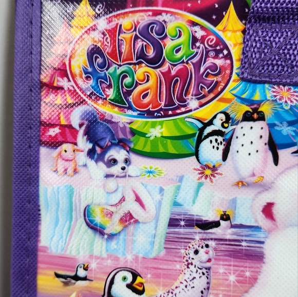 Lisa Frank TIKANNI HUSKY Trifold Portfolio Storage Case Folder School Art 2020 - Picture 5 of 9